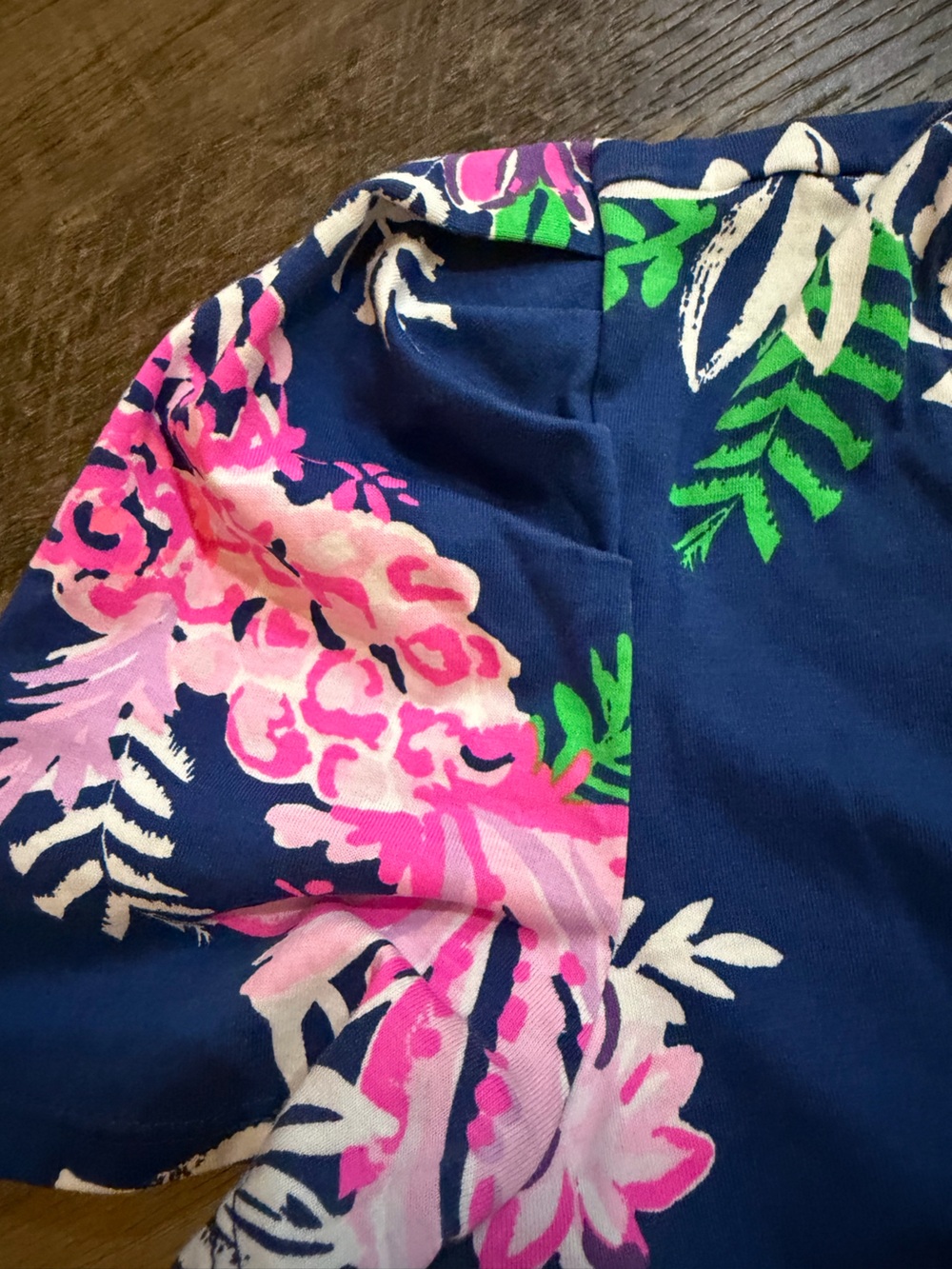 Lilly Pulitzer Aleece Dress Size Medium Oyster Bay Navy Ruffle Your Feathers - Picture 11 of 13